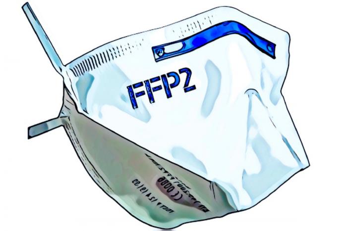 disegno mascherina ffp2