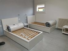 seconda camera con due letti nell'appartamento della Fondazione Zanandrea