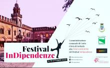 cartolina invito con fotografia Palazzo del Governatore e loghi festival e partner