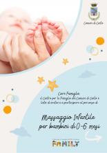 lettera massaggio infantile con immagine mani massaggio piedi neonato 