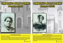 Locandine Livia Cavalieri Gallerani e Marietta Alberti Salani con fotografie bn e bibliografie