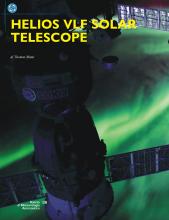 prima pagina articolo con satellite nella ionosfera e aurora boreale