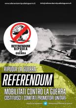 volantino informativo del referendum Ripudia la guerra
